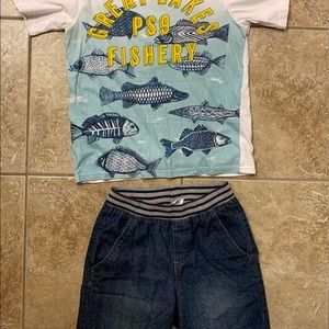 Aeropostale 2 piece boys short set / size 10